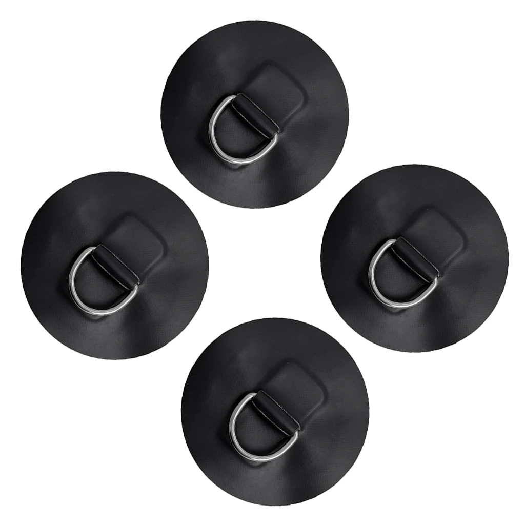 Stand Up Paddleboard SUP Bungee Deck Rigging Kit, 5mm x 5m Elastic Shock Cord 4 Pcs Stainless Steel D Ring Patch