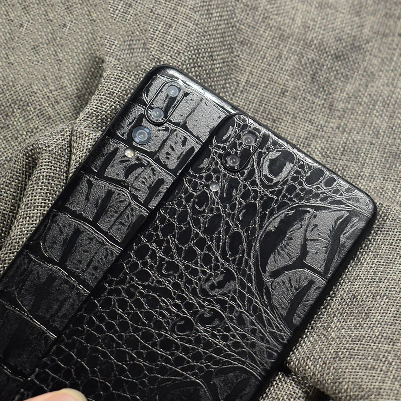 

Dropshipping Crocodile Snakeskin Pattern Decorative Back Film For Huawei P20 Pro Mobile Phone Protector P20Pro Film Stickers