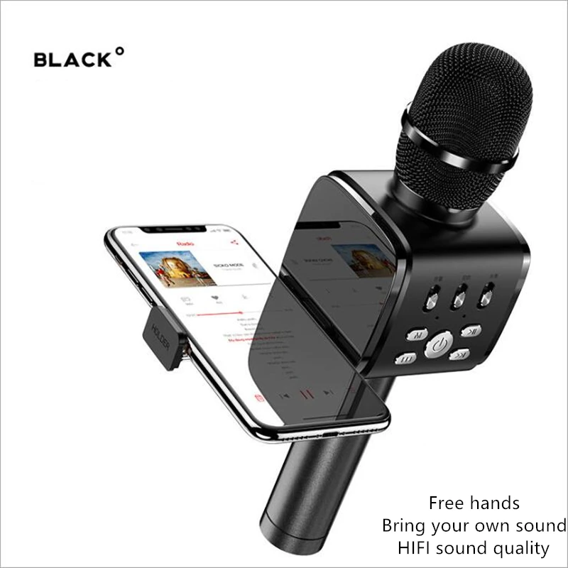 

iMice Professional Condenser Audio Bluetooth wireless HIFI microphone 1500mAh Support TF earphone Portable Mic for phone laptop