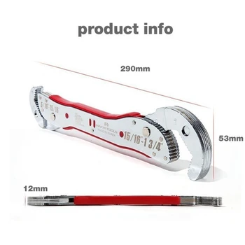 

Stainless Multi-function Universal Quick Universal Wrench Magic Spanner Tools