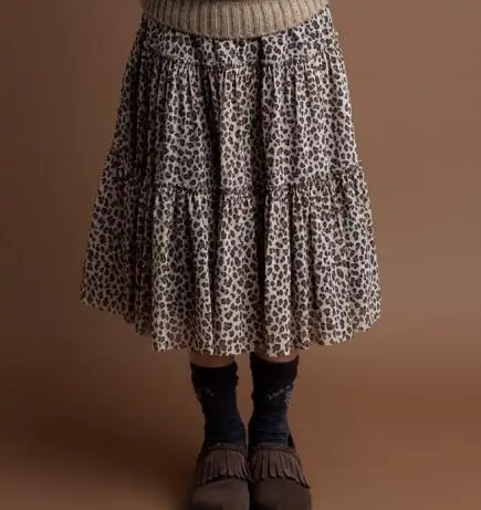 skirt Tocoto/Винтажные Детские Зимние Свитера и юбки для девочек; свитера с тигром для маленьких девочек и мальчиков; модная брендовая детская зимняя вязаная одежда - Цвет: skirt