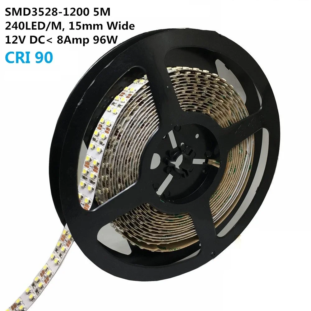 Alta Cri90 Flex vel Led Tiras Dc12v Smd3528 Dupla Fileira 240leds Por 