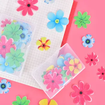 

20/50PCS Mini Edible Bright Flowers Cupcake Edible Cupcake Toppers Uncut Decor