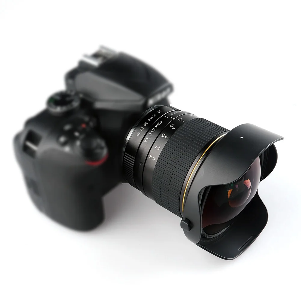 Сверхширокоугольный ручной объектив Lightdow 8 мм F/3 0 для камер Canon полукадр 1200D 760D 750D