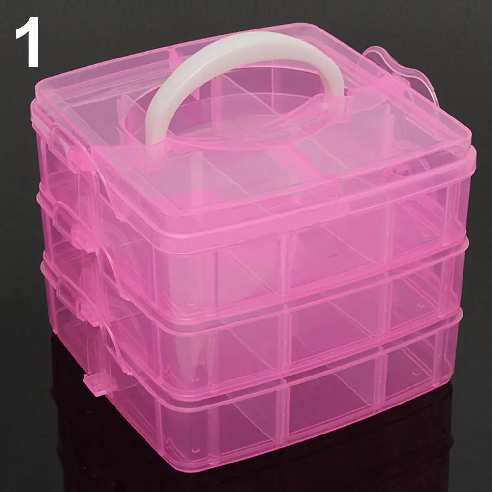 Bins & Things Stackable Storage Containers with 18 Adjustable Compartm