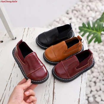 

New Boys Leather Shoes Children Leather Wedding Oxford Shoes Girls School Casual Dress Sneakers for Kids