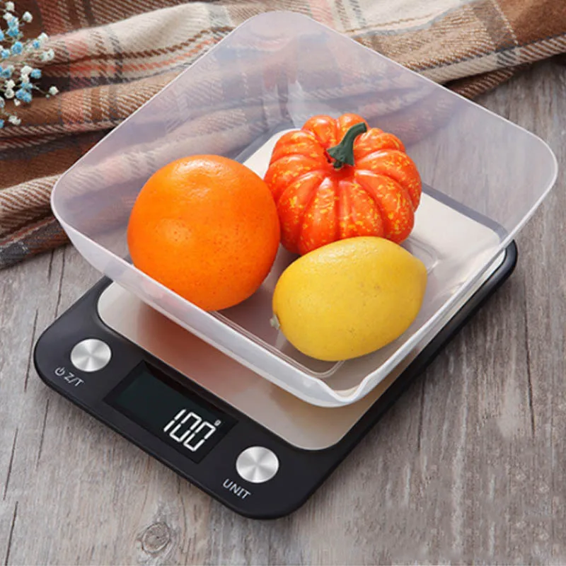 

5Kg/10Kg 1g Weigh Tools Digital Kitchen Scale Food Baking Scale Stainless Steel High Accurate 1Pcs Cooking Accessories