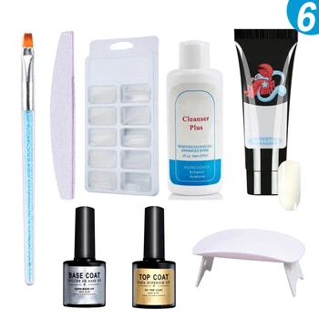 

Poly Gel Set Extension LED UV Gel Varnish Nail Polish Nail Dryer Kit Quick Building SEC88