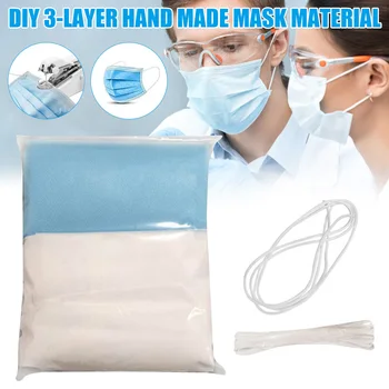 

100/200 Pcs Non-woven Fabric Nose Bridge Strip Elastic Ear Rope Craft DIY Accessories Tool L5