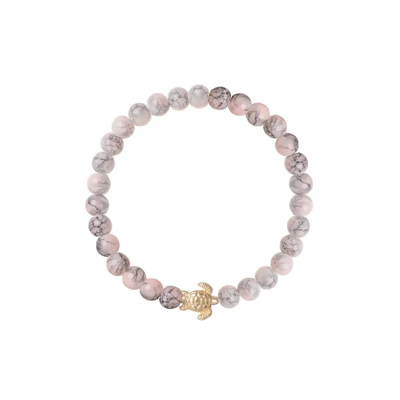 Women Bracelets Set Boho Gem Shell Turtle Leaf Bead Chain Leather Multilayer Bracelet Charm Lady Gold Jewelry Gift