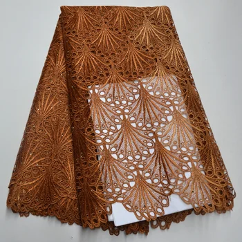 

Latest African Lace Fabric High Quality Swiss voile Guipure Cord Lace Fabric For Women's Wedding Materials Party Dress Clothes