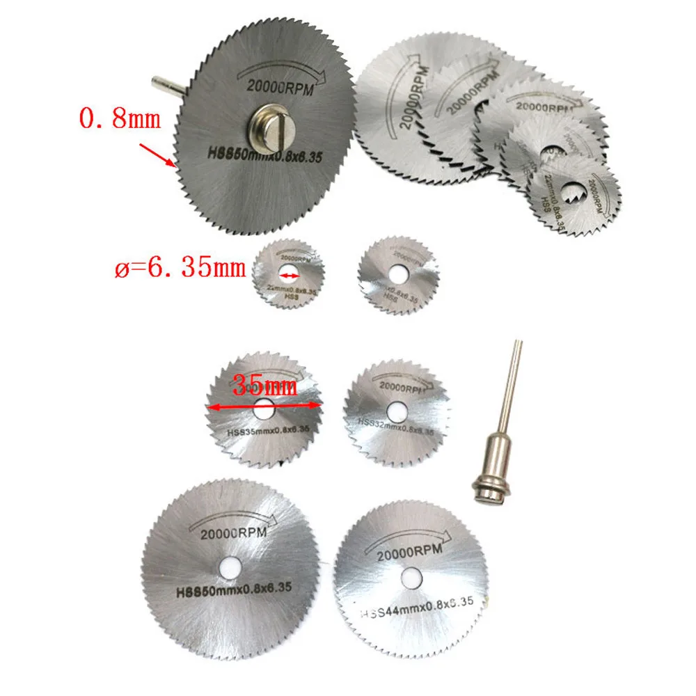 6pcs HSS Circular Saw Disc Wheel Cutting Blades For Dremel Metal Cutter