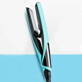 

Mini Hair Straightener 2 in 1 Ceramic Curly Straight Tourmaline Plate Beauty Flat Iron Heating Curler for Home Travel