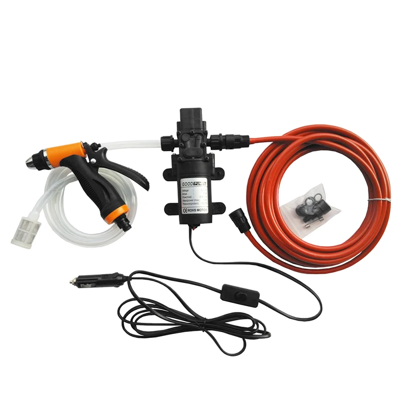 New 1 Set Portable 100W 160PSI High Pressure Auto Car Electric Washer Set Wash Pump Kit DC 12V High