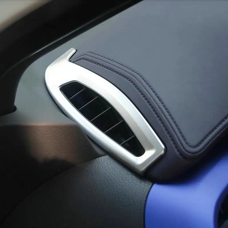 

SBTMY 2PCS/SET Carbon fiber decorative frame for air conditioner outlet of dashboard For Toyota C-HR CHR 2017 2018