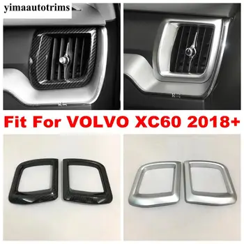 

Accessories For VOLVO XC60 2018 2019 2020 Side Air Conditioning AC Vent Outlet Cover Trim Carbon Fiber / Matte Interior Kit
