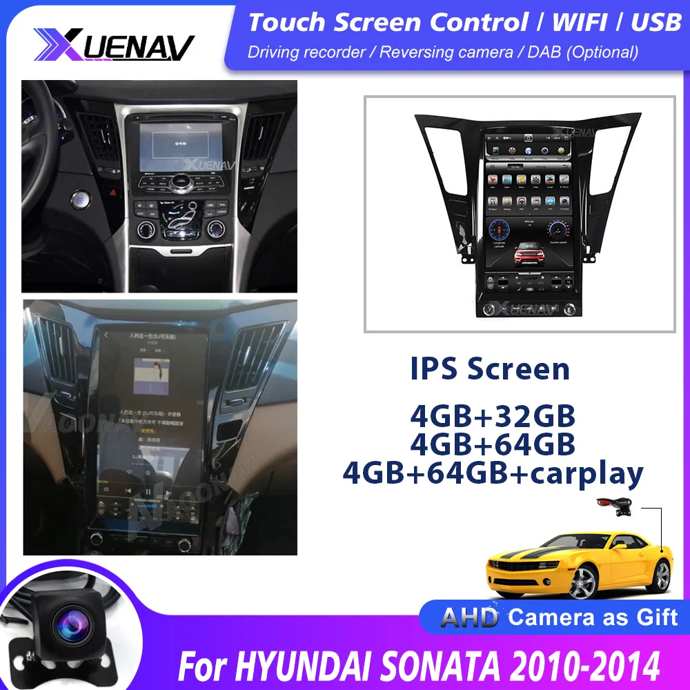 

2Din Car Stereo For Hyundai Sonata 2010 2011 2012 2013 2014 Android Car Radio Multimedia Player 13.6 Inch GPS Navigation