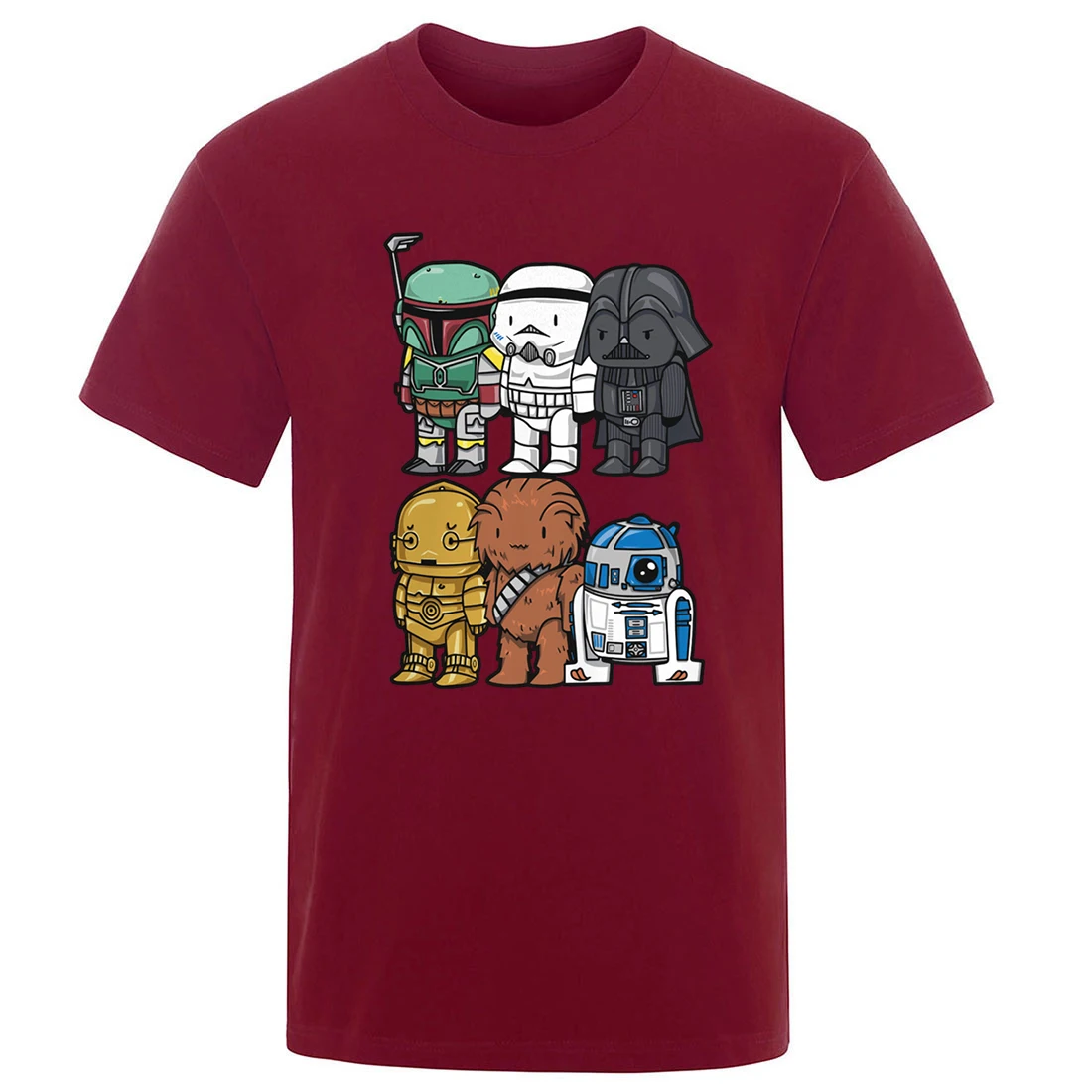 

2020 summer solid color tshirt Star Wars Darth Vader Stormtrooper Mens cool t-shirt crew neck trend 100% cotton short sleeve top