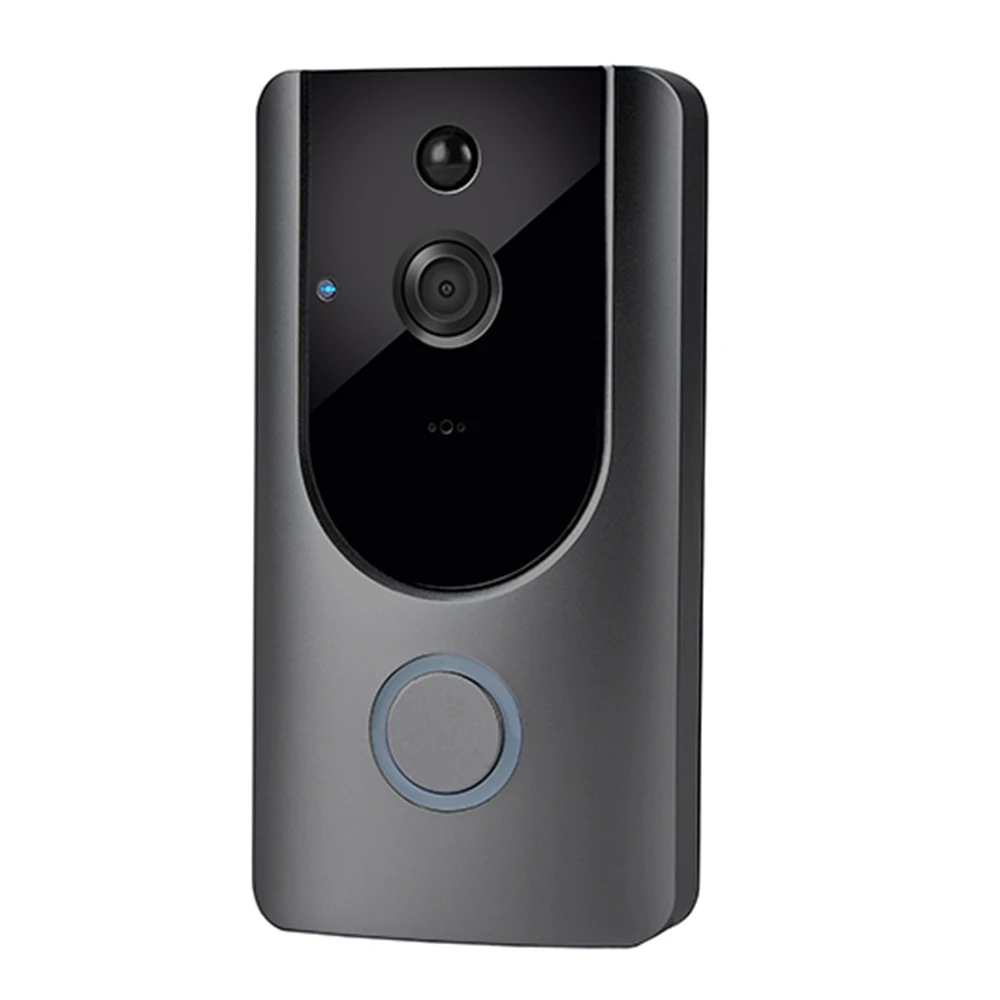 M2 Black Смарт WiFi дверное кольцо HD Vision беспроводной домофон дверной звонок RIP Motion Monitor Camare видео SD карта Запись домашний дверной звонок кольцо - Цвет: M2 Black