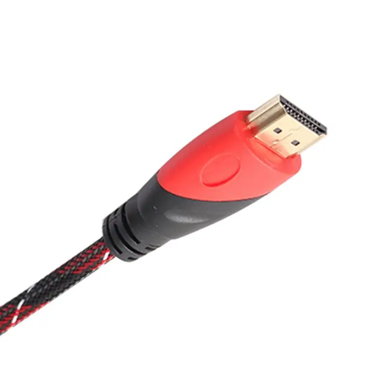 Позолоченный hdmi кабель HD видео кабель аудио кабель hdmi кабель двухцветный режим красный и черный сеть