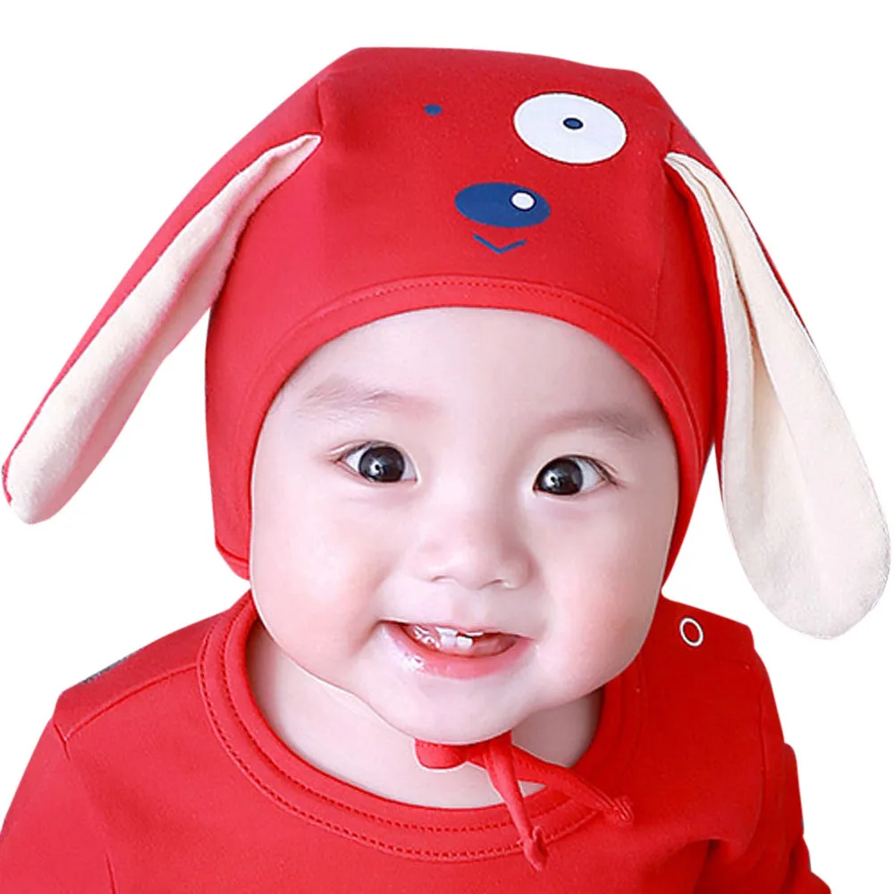 Baby cute puppy Ears Hat Infant Toddler Autumn Winter Caps for Children Baby Hats Accessories Photography Props
