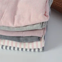 Осенние повседневные полосатые ночные штаны для беременных женщин, Двойные хлопковые трикотажные брюки кг