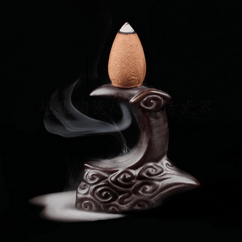 1 шт. ароматическая горелка мини Blackflow Moon Gourd Будда ручной палочка держатель Декор