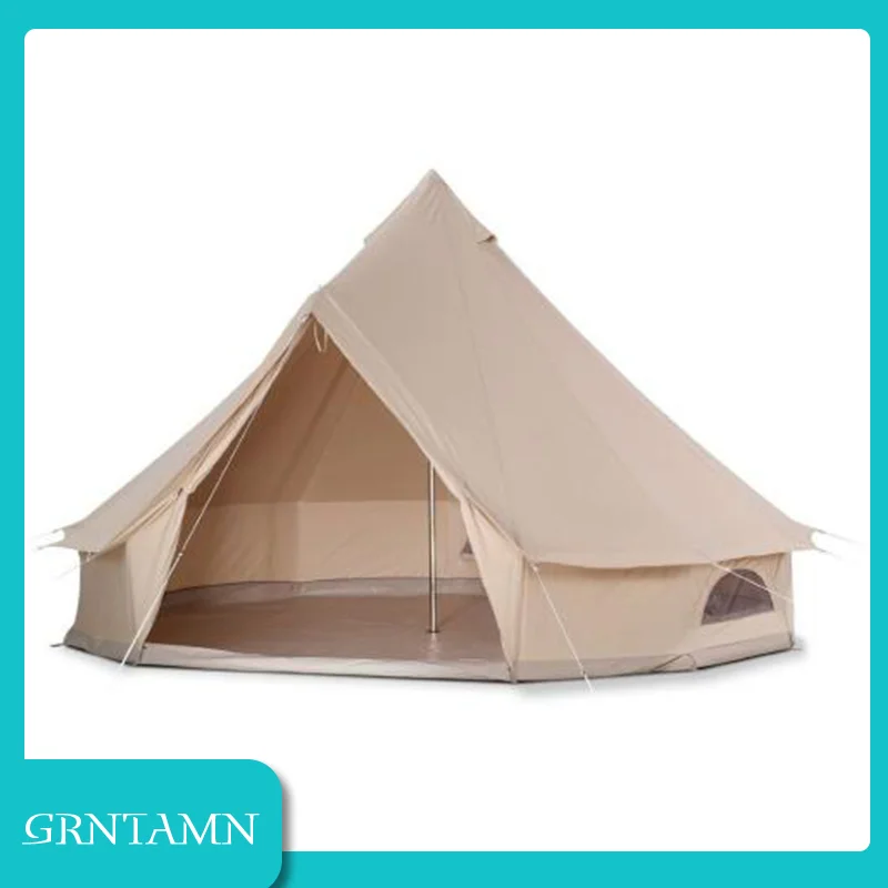 GRNTAMN 6 м хлопковый холщовый колокольчик водонепроницаемая палатка Tipi цвета хаки
