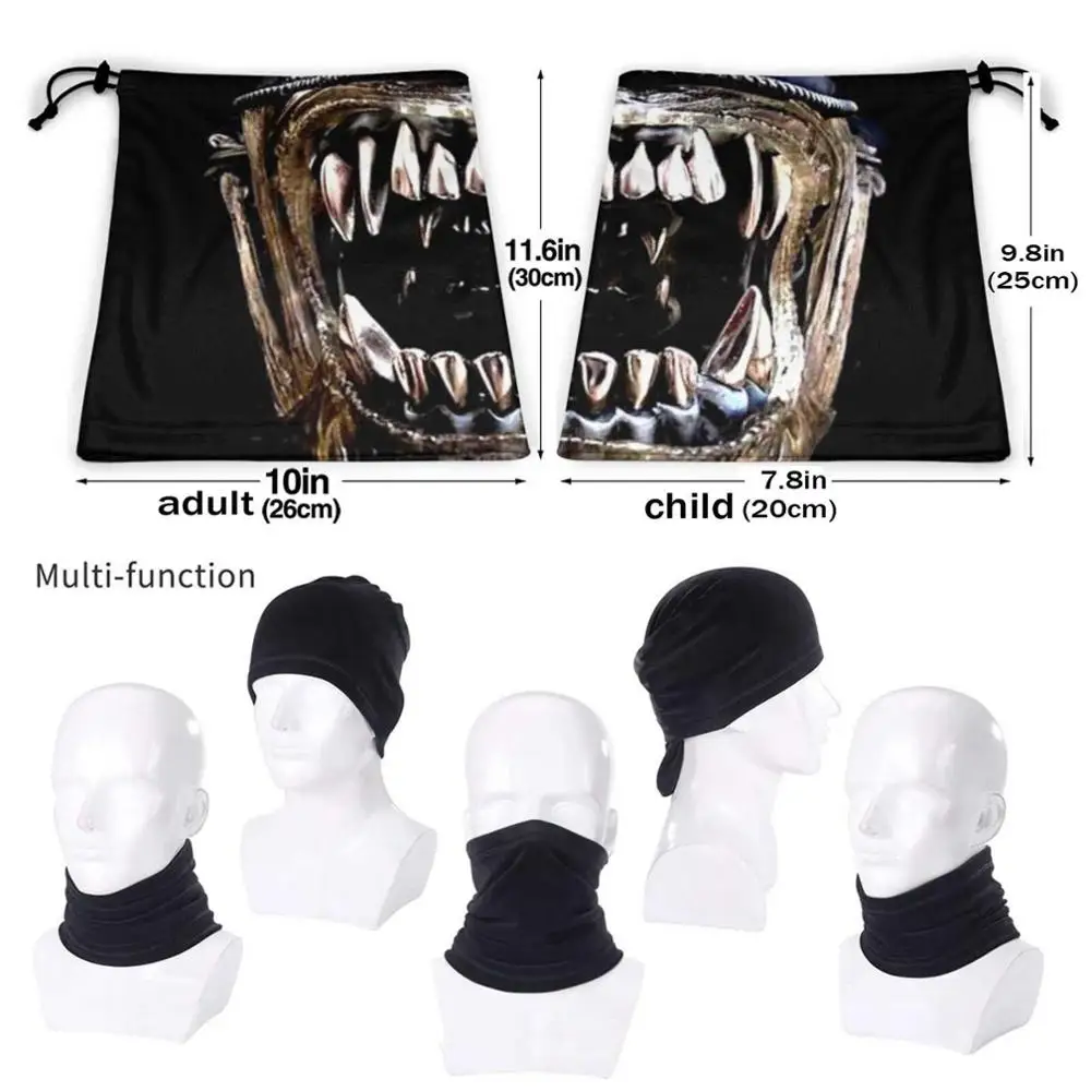 men scarf style Xenomorph Mouth Cycling Skiing Hiking Camping Sport Scarf Skull Skulls Skeleton Skull Pattern Skull Patterns Halloween black scarf mens