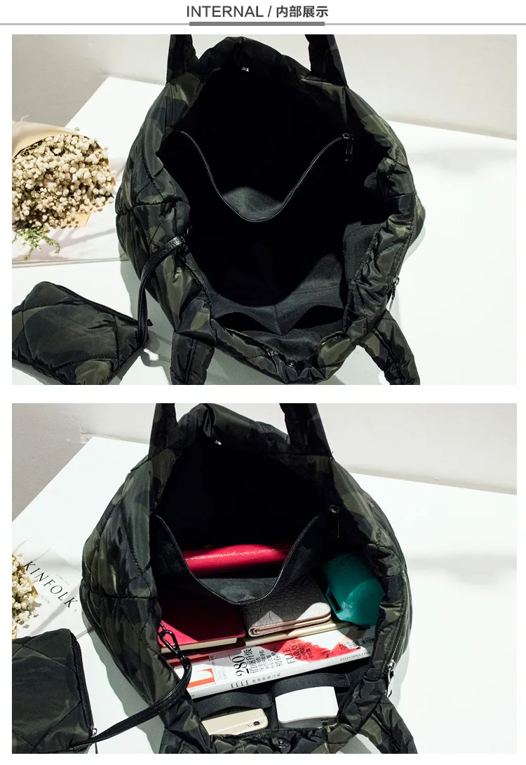 ◆LEE◆ Cotton Bucket Shoulder Bag Camo Lee Cotton Bucket Shoulder Bag-3col – unitplace2