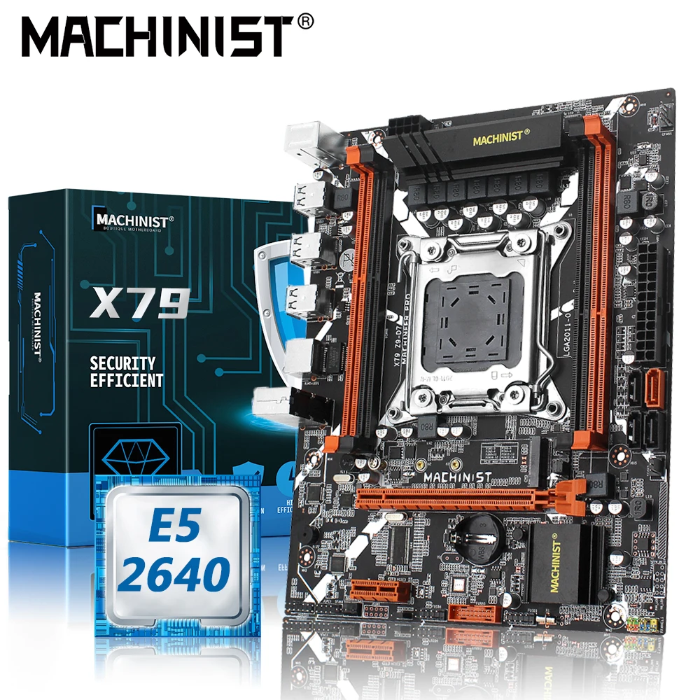 Материнская плата Machinist X79 с комплектом процессора Xeon E5 2640 поддержка ЦП LGA 2011 DDR3