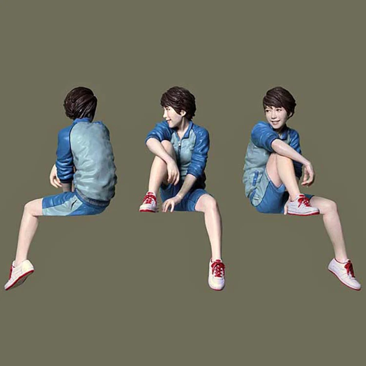 

1/20 Girl in the springtime of life, Resin Model figure GK, Japanese girl, Unassembled and unpainted kit