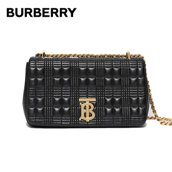 

BURBERRY Monogram Lambskin Lola Bags Magnetic Closure Adjustable Chain Leather Strap Crossbody Shoulder Bags For Women 80214921