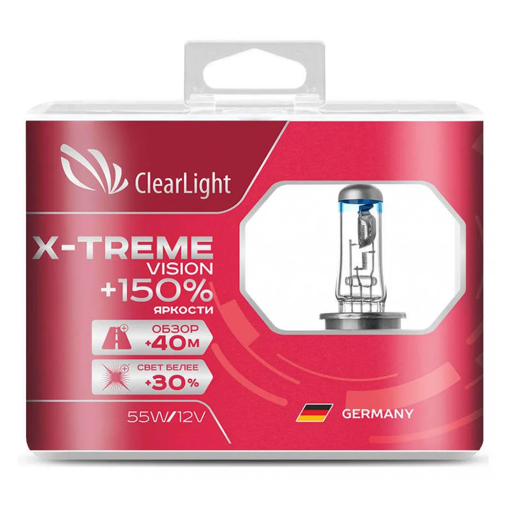 Лампа галогенная HB3 X-treme Vision+150%, 2 шт
