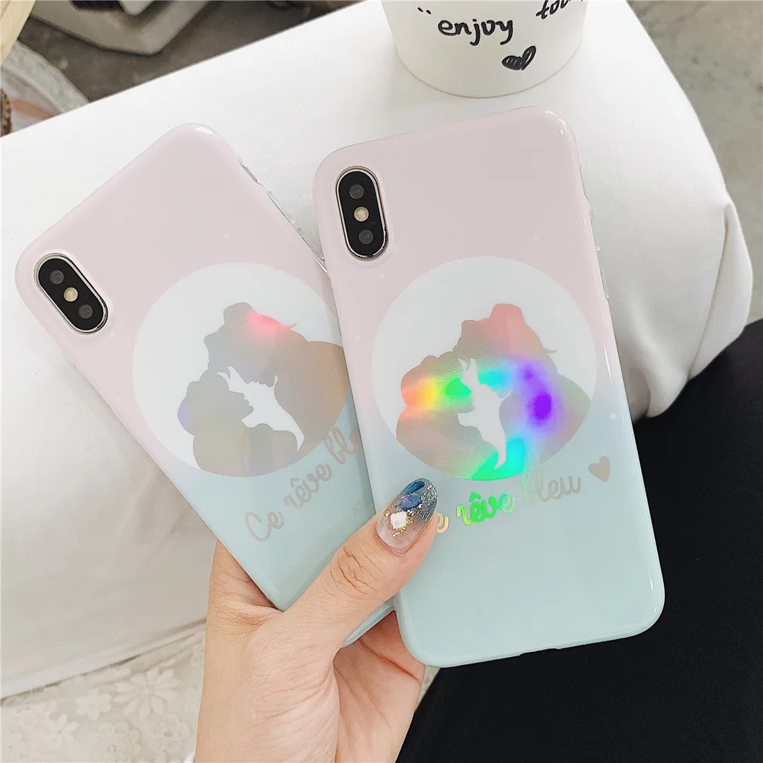 Для iphone 8 чехол силиконовый Ретро серый друзья пара глянцевый для телефона iPhone 7Plus