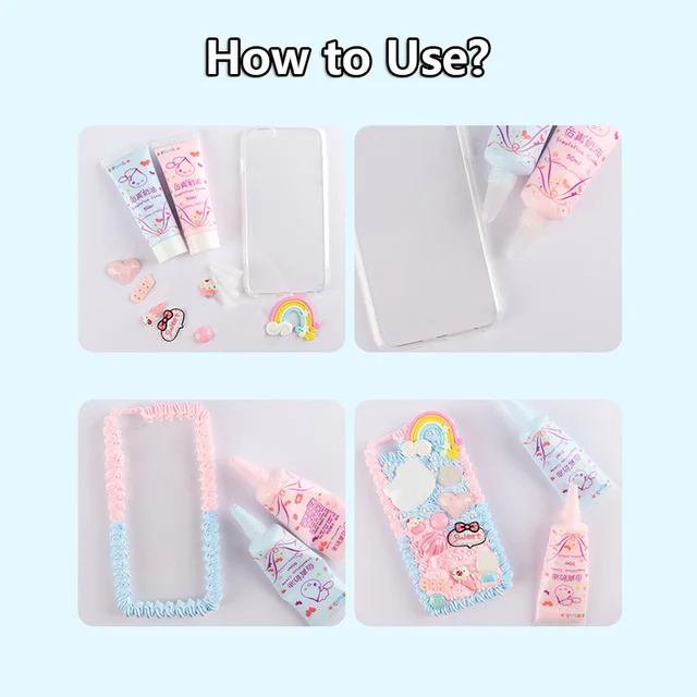 New 50mlBottle DIY Cream Glue Simulation Cream Gel For Slime Charms DIY Box Phone Decor Lizun Mud Clay Slime Supplies Toys Gift 5