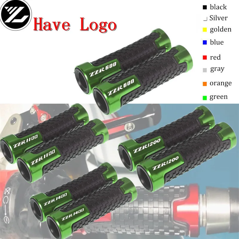 

7/8 "22mm motorcycle accessories handle CNC grip bar ends for KAWASAKI ZZR600 1990-2004 ZZR1200 2002-2005 ZZR1400 2004-2015