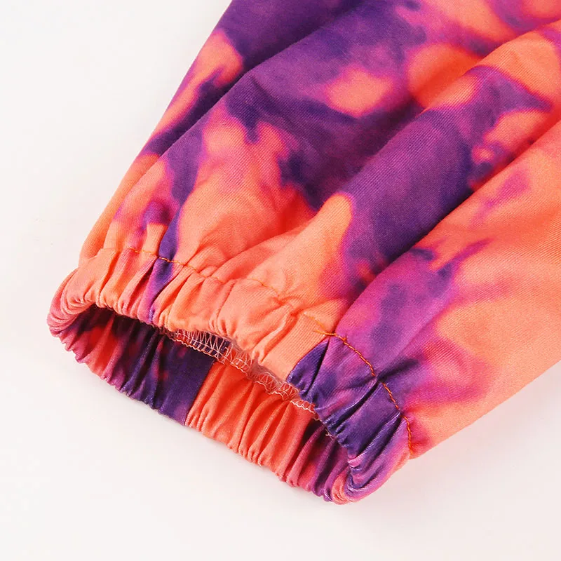 IAMHOTTY штаны с высокой талией и принтом Tie Dye, мешковатые штаны с карманами, спортивные свободные зимние спортивные штаны, модные женские штаны для тренировок