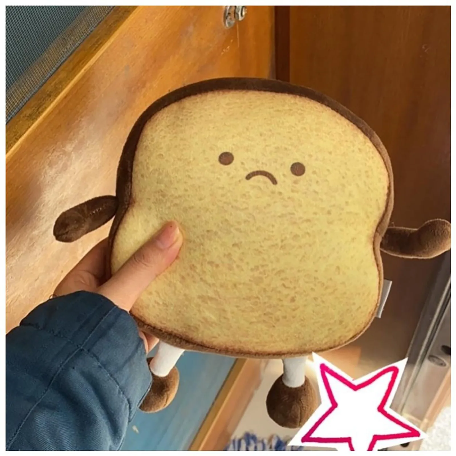 

игѬђки Original Home Toast Bread Slice Pillow Plush Toy for Kids Decor juguetes para niños Adult Car Waist Pillow INS Cute Cush