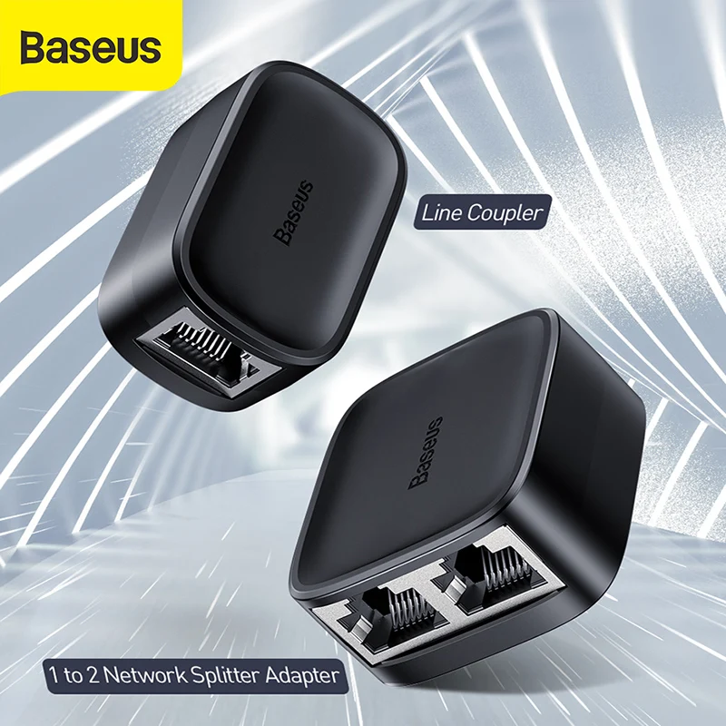 

Baseus High Speed 1 to 2 Network Splitter Adapter Line Coupler RJ45 100M Stable Transmission Fast Speed Splitter Network Adapter