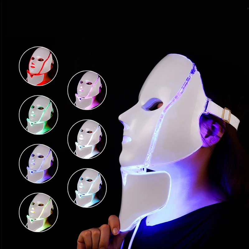 

Led Mask Therapy Radiofrequency Facial Red Light Rejuvenation Wrinkle Therapy Photon Mask 7 Colors LED Mask Beauty Salon