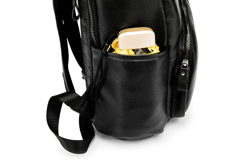 Nesitu Высокое качество большой черный натуральная кожа 14 ''ноутбук для женщин и мужчин рюкзаки из воловьей кожи мужские дорожные сумки M80588