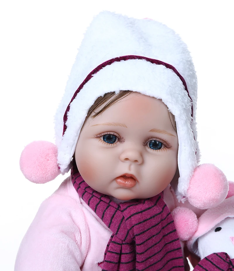 55 см реалистичный младенец Кукла reborn baby кукла игрушка ручной работы волосы мягкое утяжеленное тело для новорожденных подарок
