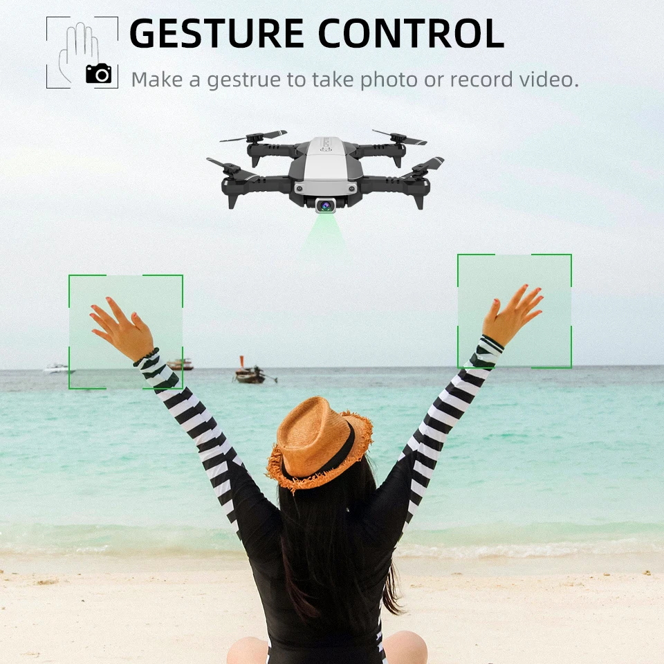  PEGI L3 RC Drone with HD Camera 1080P / 4K FPV Live Video Professional 2.4G Remote Control 6-Axis Q