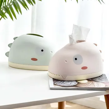 

Cartoon Tissue Boxes Home Decor Kitchen Storage Box Paper Towel Dispenser Storage Containers Organizer Dinosaur Desktop Boxes