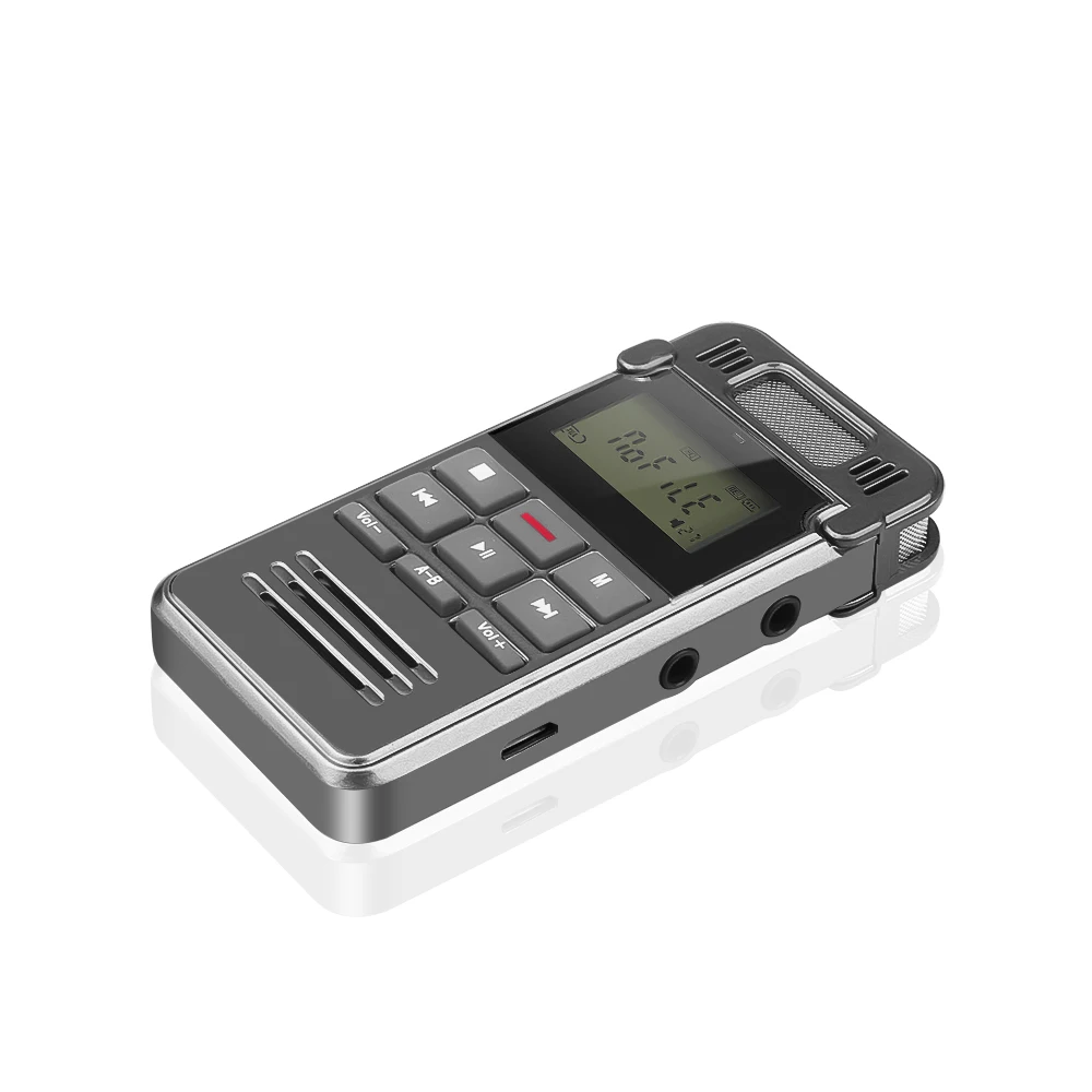 Цифровой диктофон USB аудио запись Диктофон MP3-плеер светодиодный дисплей Голосовая активация 8 Гб Память шумоподавление