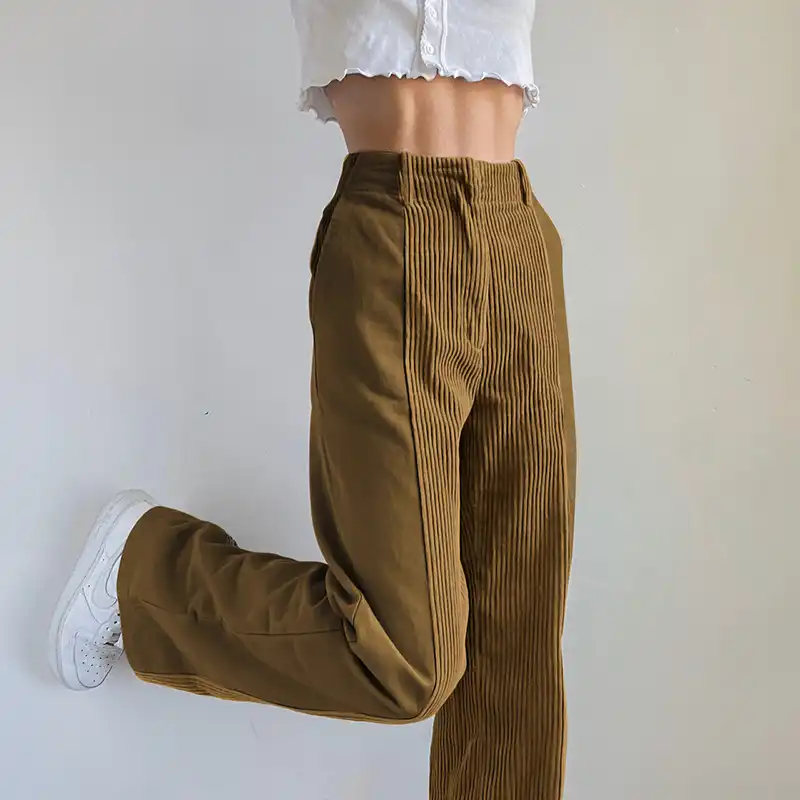 Patched corduroy pants Clearance