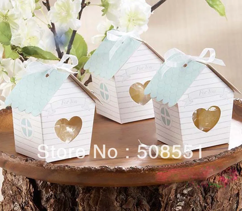 

new style "Love Nest" Bird House Favor Box,paper gift box, fashion box 12pcs