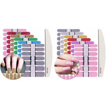

6 Sheets Nail Stickers Nail Polish Film Color Street Nail Strips