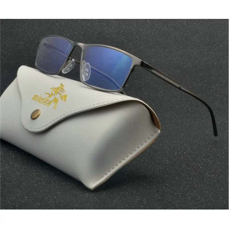 MINCL, прогрессивные очки для чтения, Мультифокальные бифокальные очки для мужчин и женщин, Ретро стиль, металлическая оправа, Мужские квадратные очки для дальнозоркости, 1,5 2,0 NX